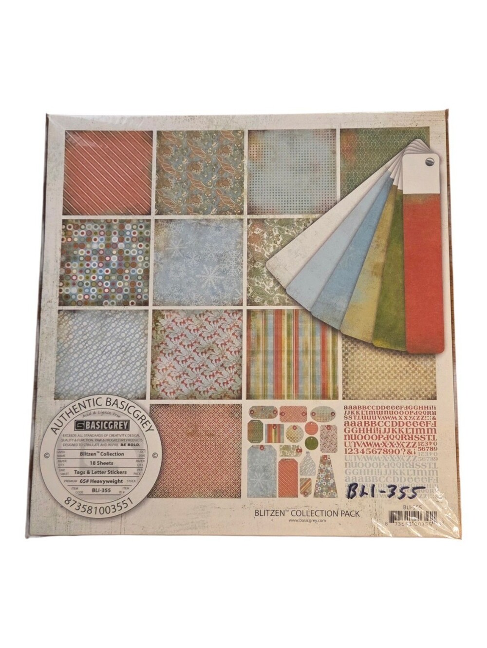 Basic Grey BLITZEN 12 x 12 Collection Pack *RETIRED* Hard to find! *RARE!*